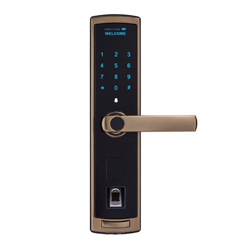 biometric lock golden/coffee gold color finish