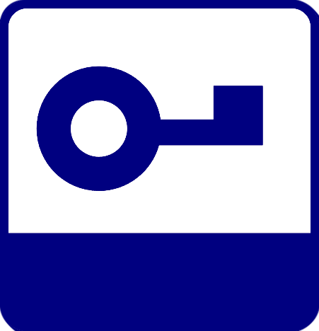 metal key of biometric lock 